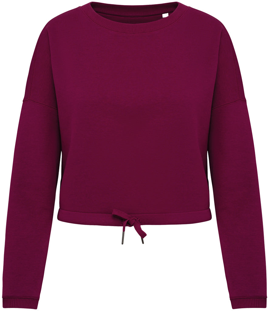 Women's Cropped Organic & Recycled Sweatshirt