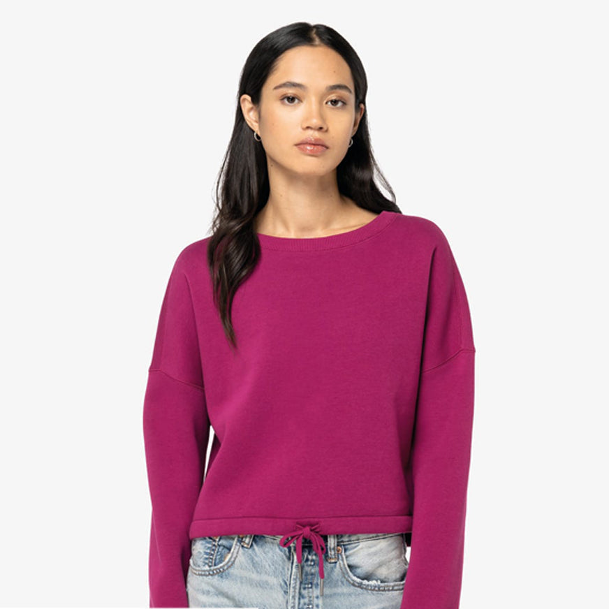 Women's Cropped Organic & Recycled Sweatshirt