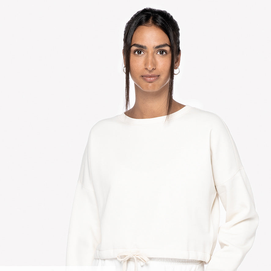 Women's Cropped Organic & Recycled Sweatshirt