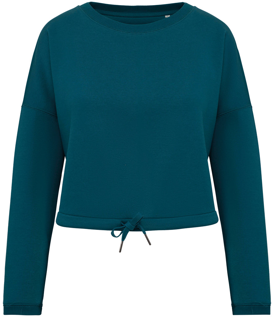 Women's Cropped Organic & Recycled Sweatshirt