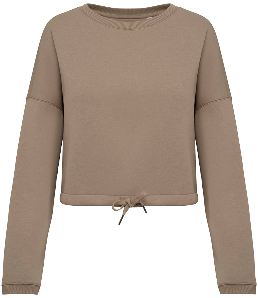 Women's Cropped Organic & Recycled Sweatshirt